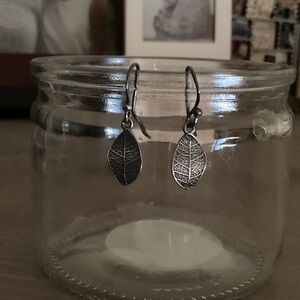 Silver Leaf Earrings
